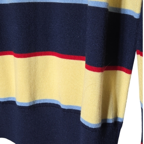 Brooks Brothers Men's Striped Extra Fine Merino Wool CrewNeck Sweater Si… - Picture 5 of 5